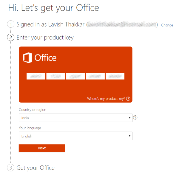 activate microsoft office product key